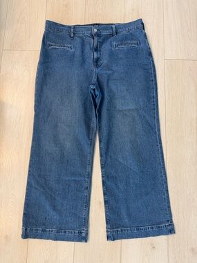 JCrew 31 Classic Wide-Leg Women's Jeans in Blue Denim s32